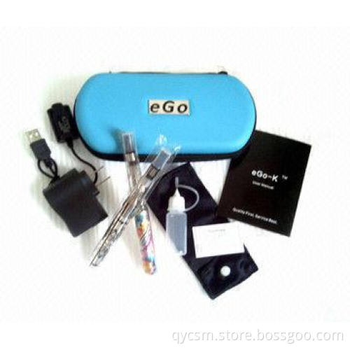Ego k electronic cigarette starter kits, 650/900/1,100mAh battery zipper case
